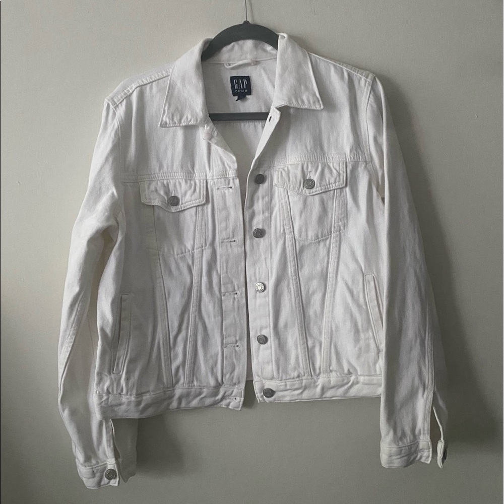Gap White Denim Jacket